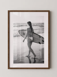 Surferin Strand Schwarzweiss