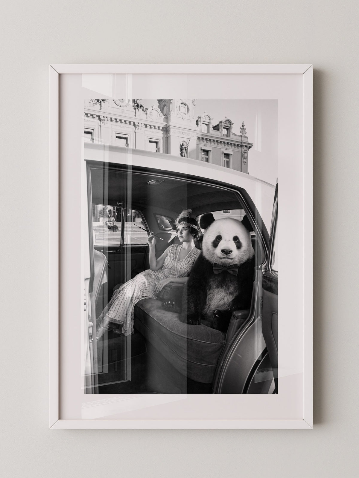 Retro Auto Panda Elegant S/W