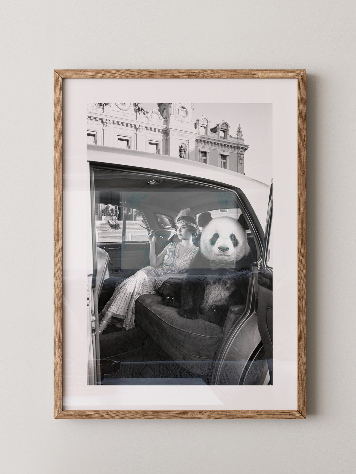 Retro Auto Panda Elegant S/W