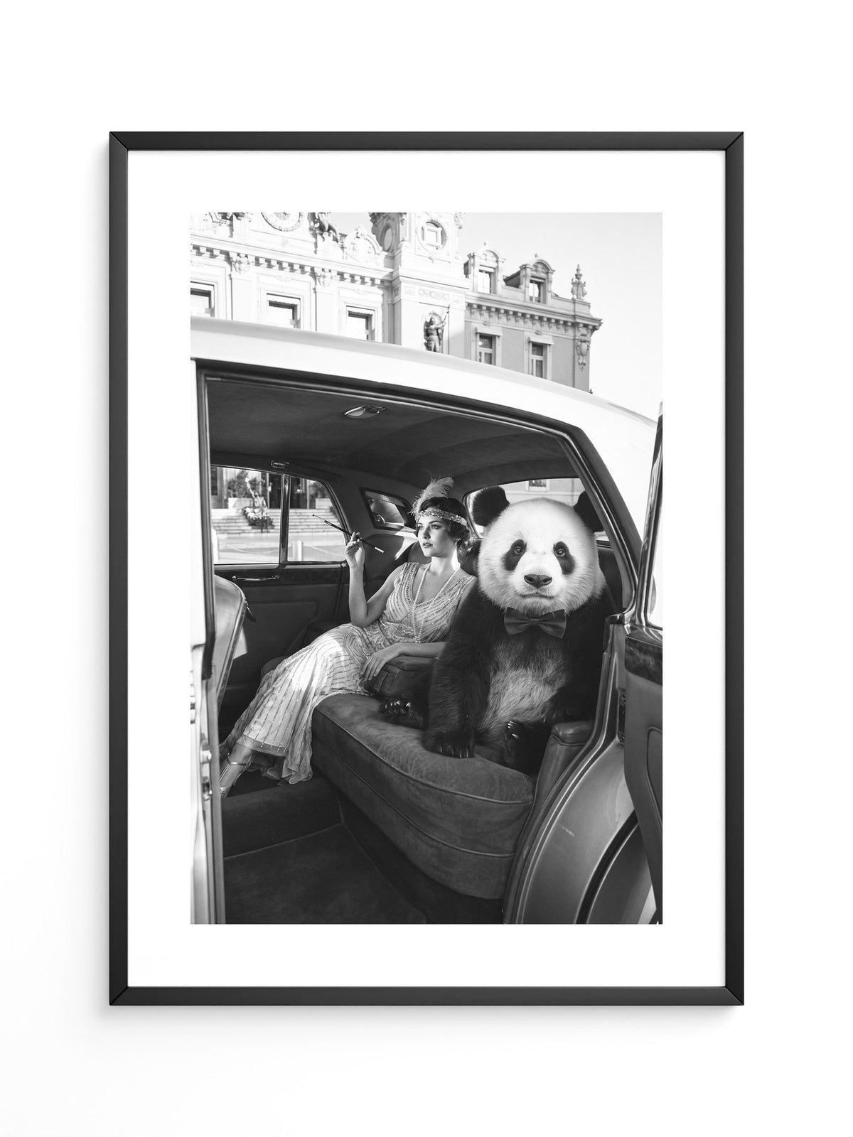 Retro Auto Panda Elegant S/W