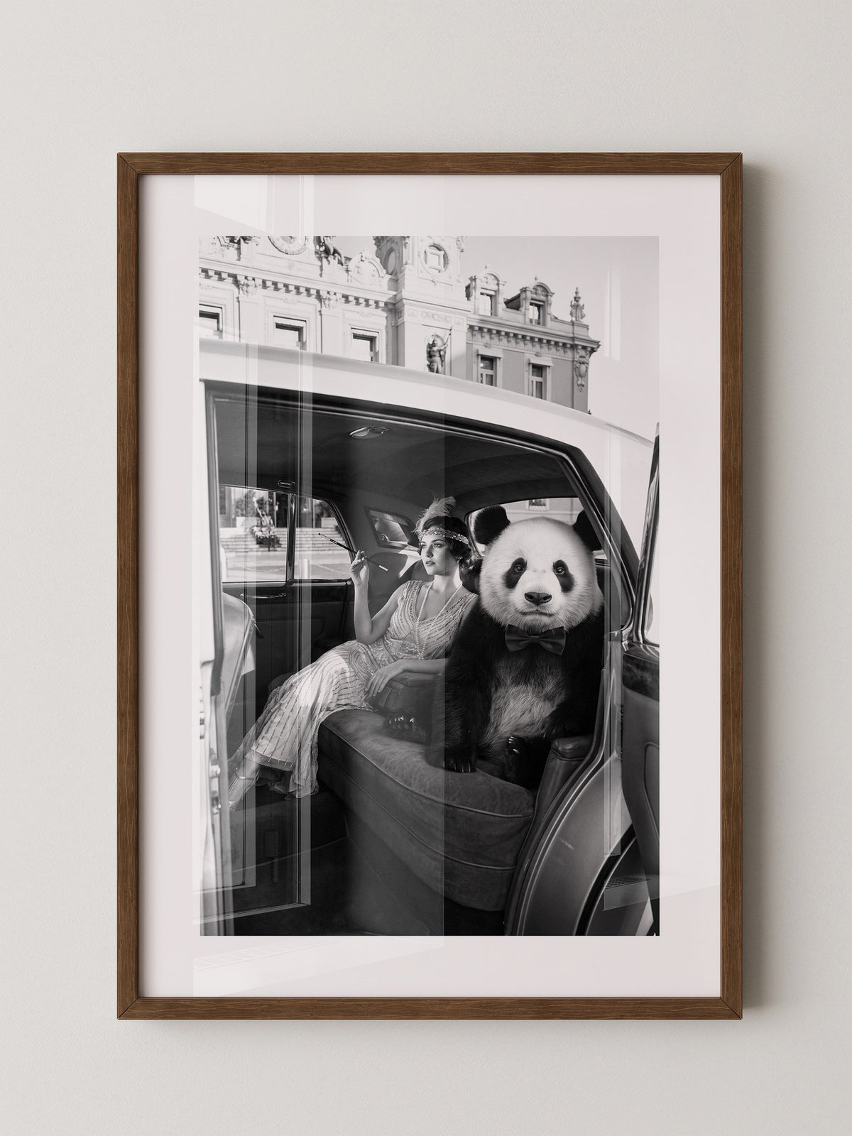 Retro Auto Panda Elegant S/W