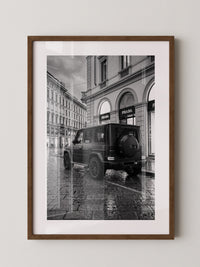 Luxus SUV Stadtansicht S/W