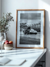 Motorrad und Sportwagen Rennen