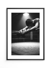 Boxer im Ring Schattenlicht