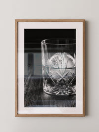 Tumbler Glasgeometrie Schwarzweiß