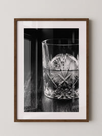 Tumbler Glasgeometrie Schwarzweiß