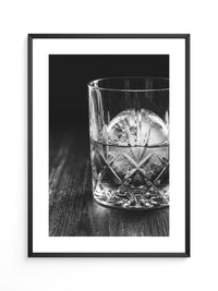 Tumbler Glasgeometrie Schwarzweiß