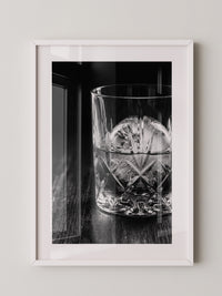 Tumbler Glasgeometrie Schwarzweiß