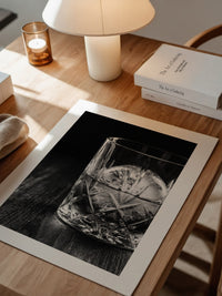 Tumbler Glasgeometrie Schwarzweiß