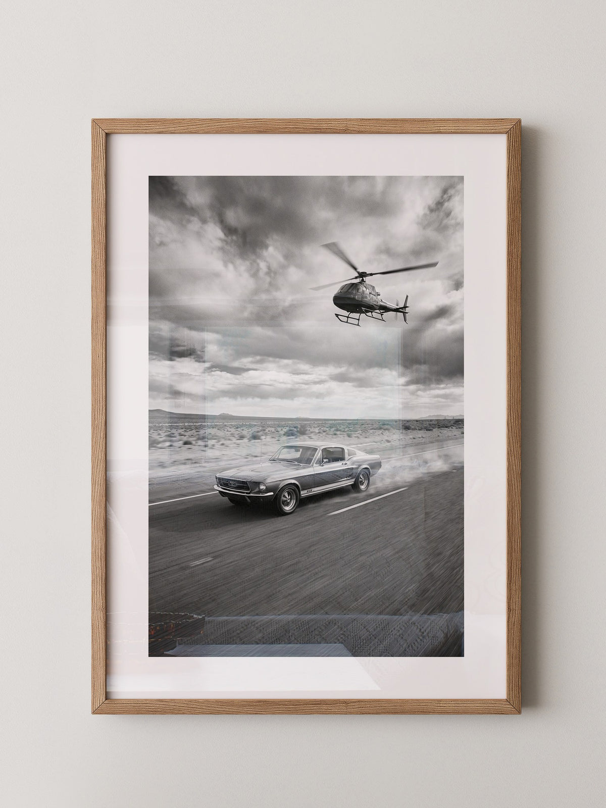 Mustang Rennen Helikopter S/W