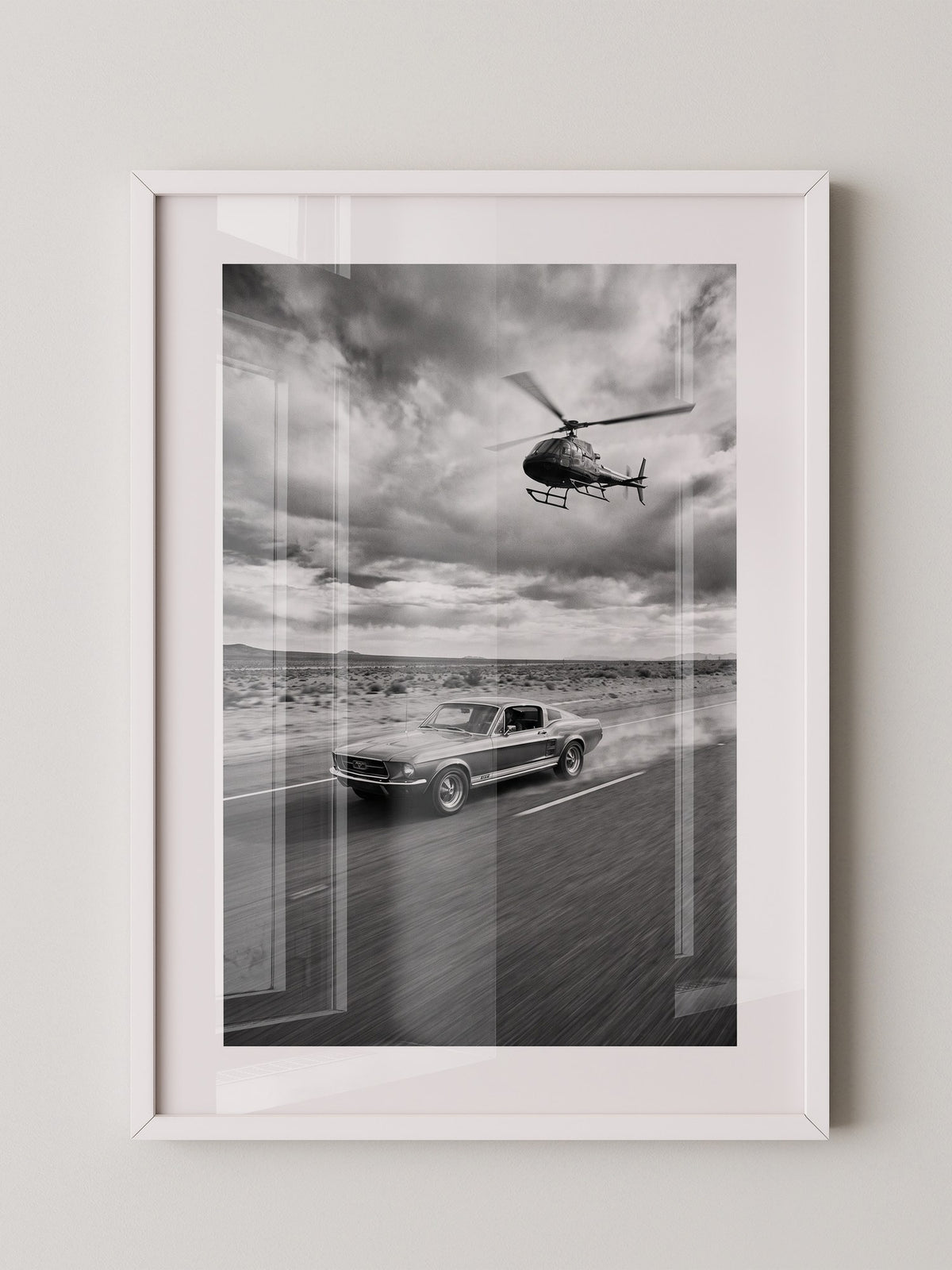 Mustang Rennen Helikopter S/W