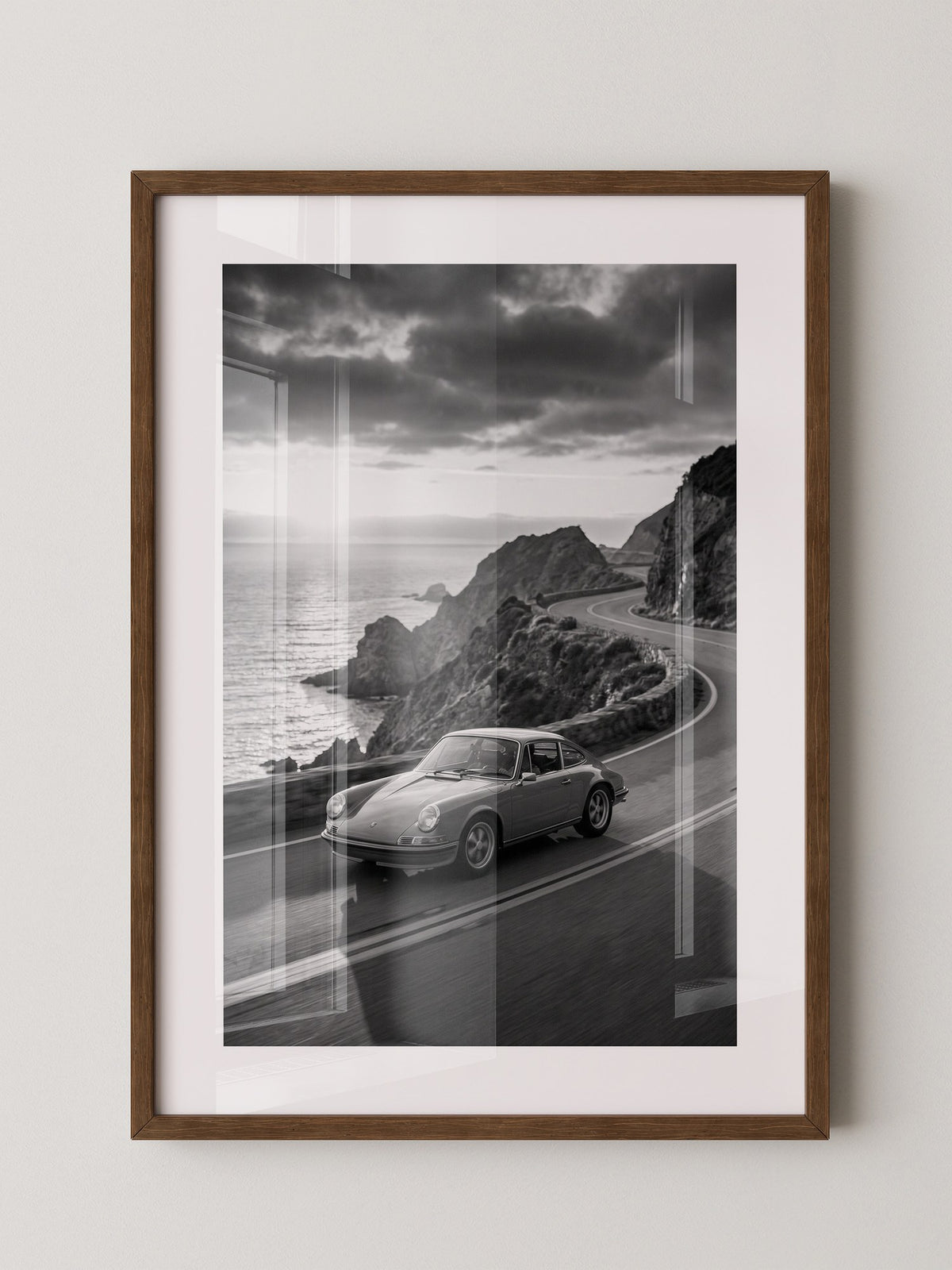 Porsche 911 Küstenstraße S/W
