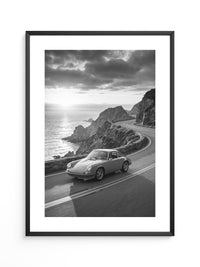 Porsche 911 Küstenstraße S/W