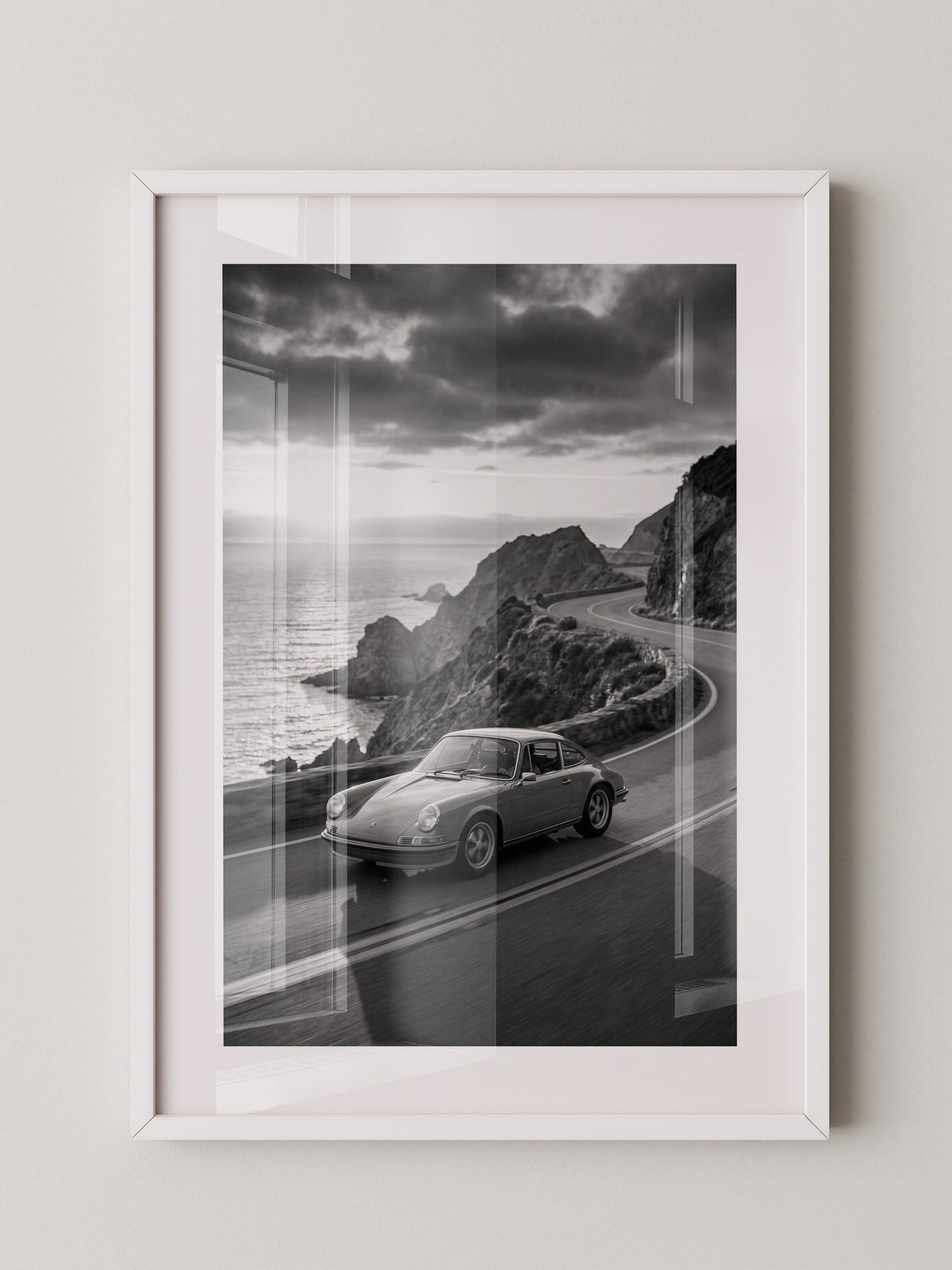 Porsche 911 Küstenstraße S/W