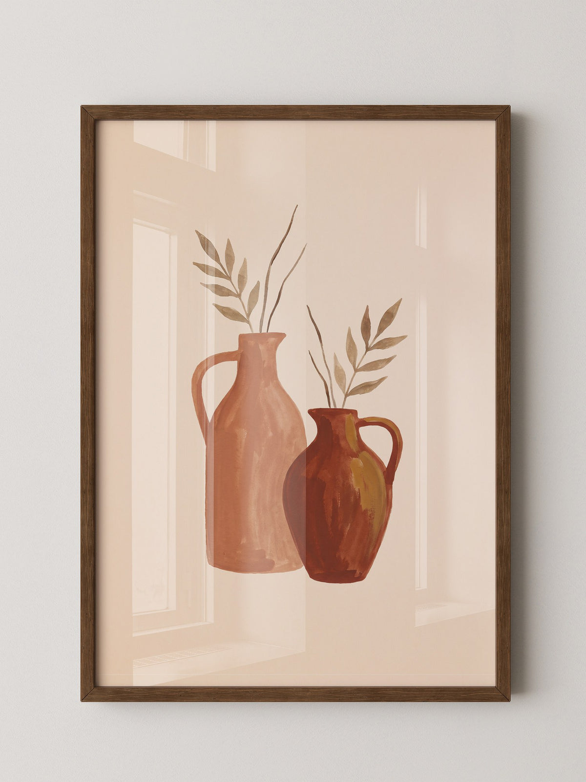 Terrakotta Krüge Minimalistisch