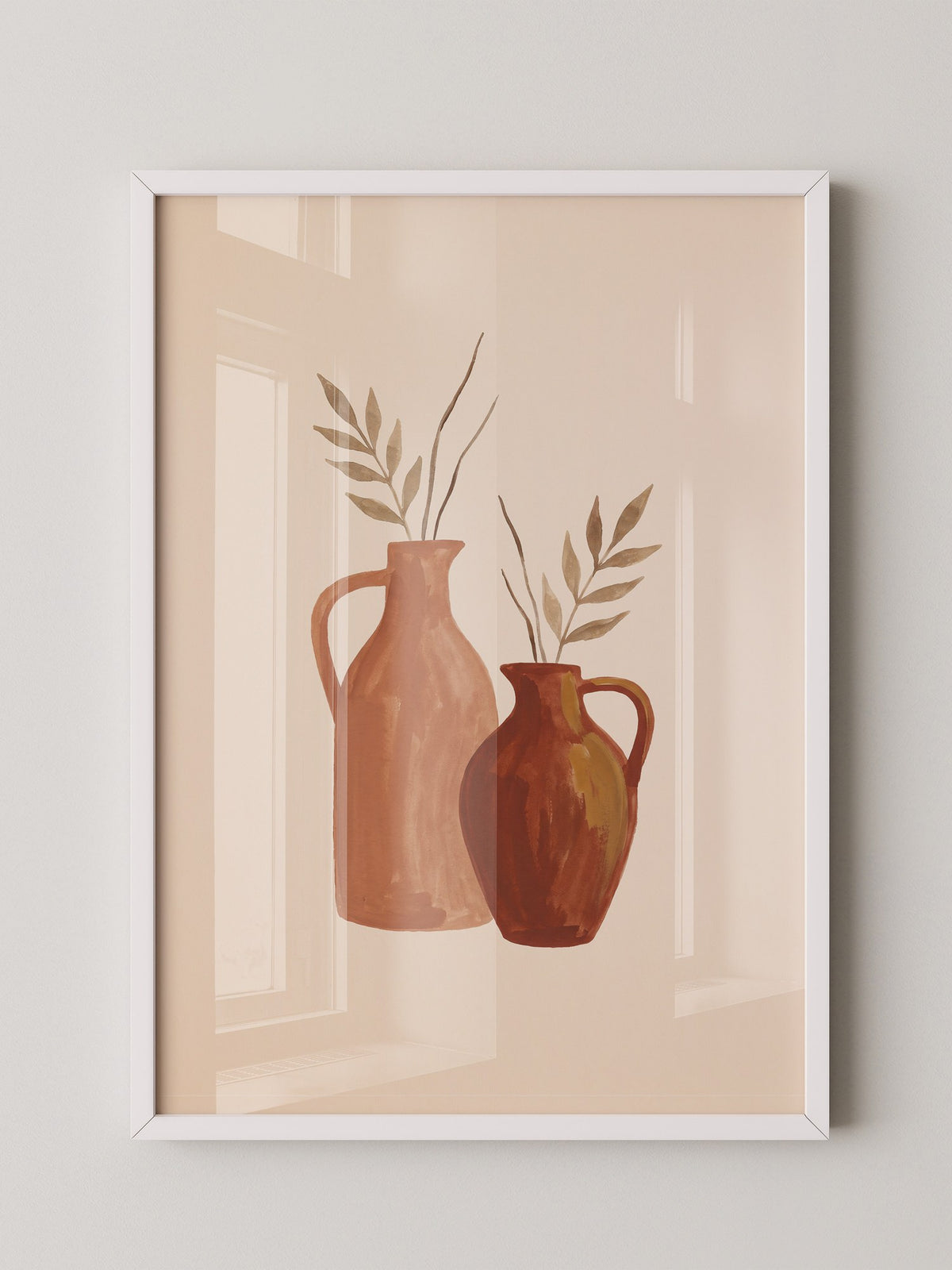 Terrakotta Krüge Minimalistisch