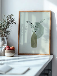 Blätterzweig Aquarell Pastell