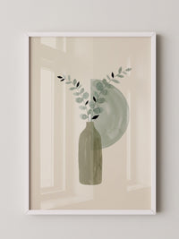 Blätterzweig Aquarell Pastell