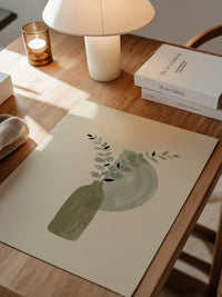 Blätterzweig Aquarell Pastell