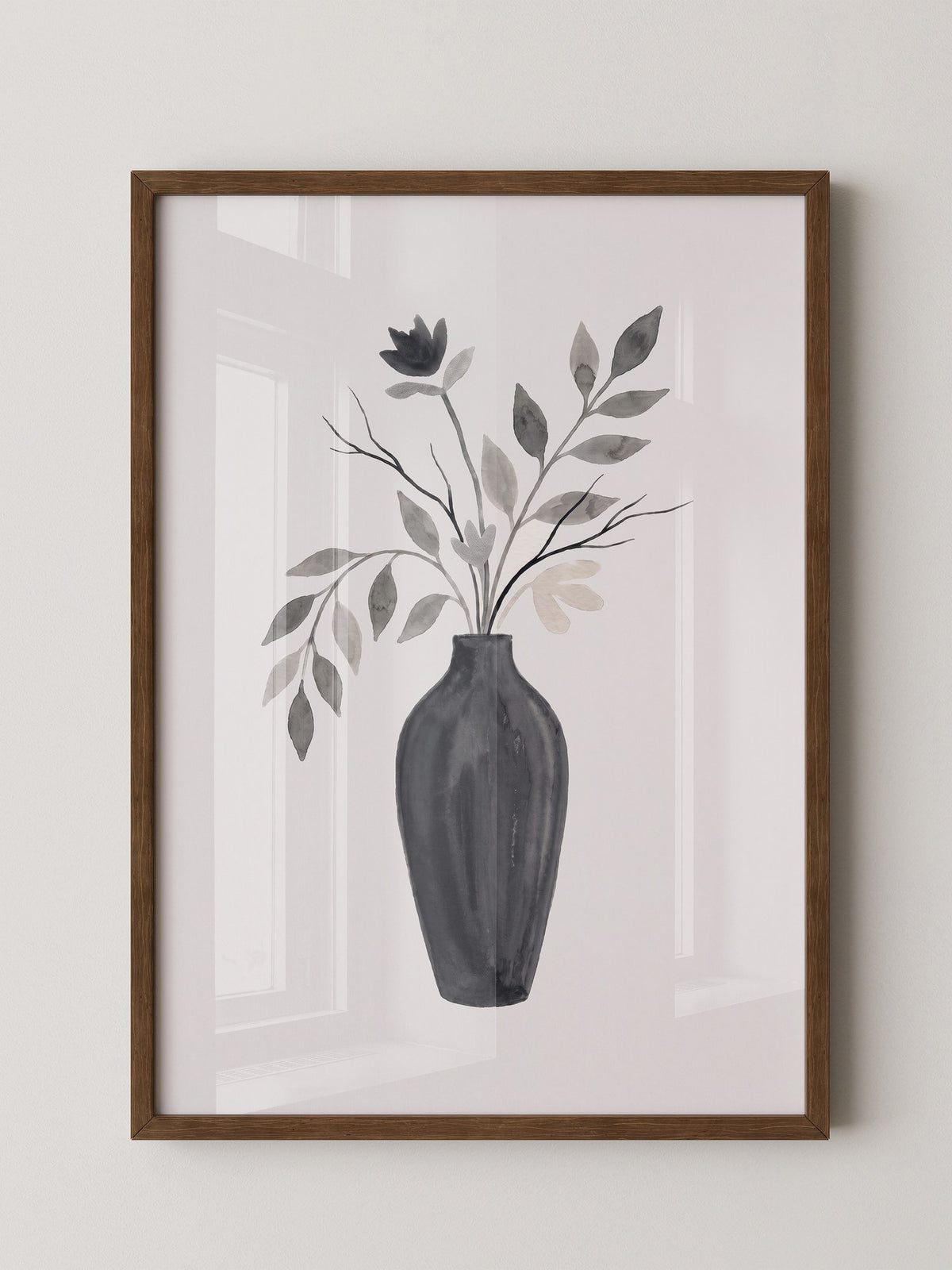 Blumenstrauß Schwarz Weiß