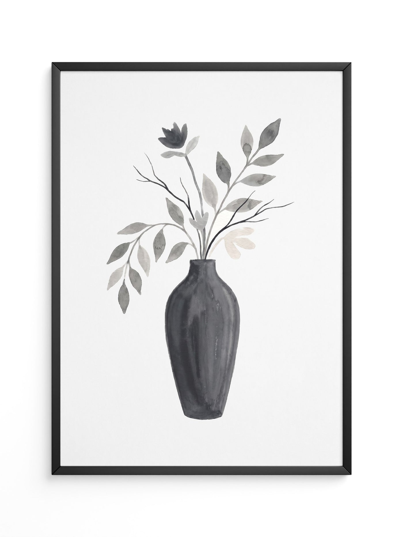 Blumenstrauß Schwarz Weiß