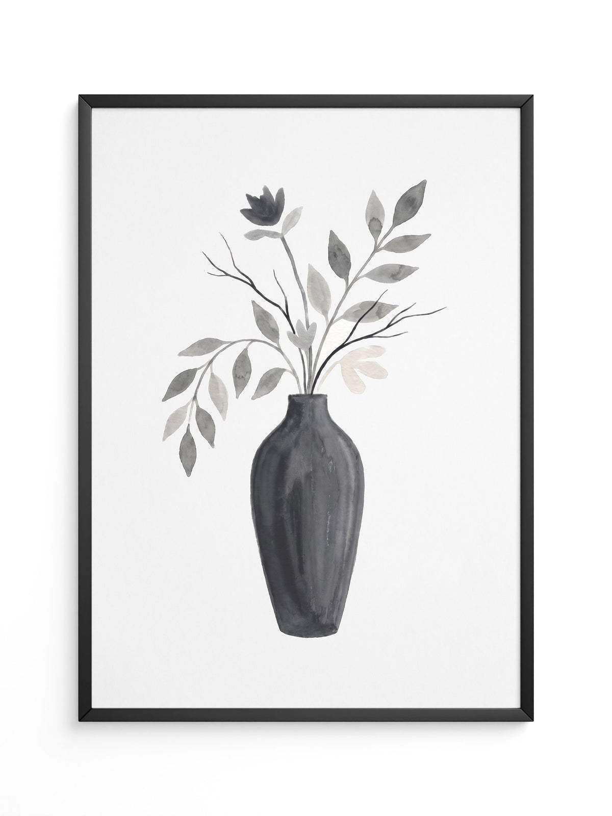 Blumenstrauß Schwarz Weiß