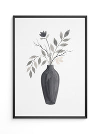 Blumenstrauß Schwarz Weiß