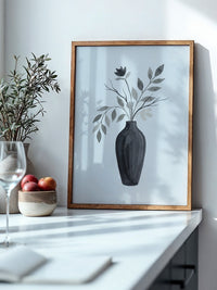 Blumenstrauß Schwarz Weiß