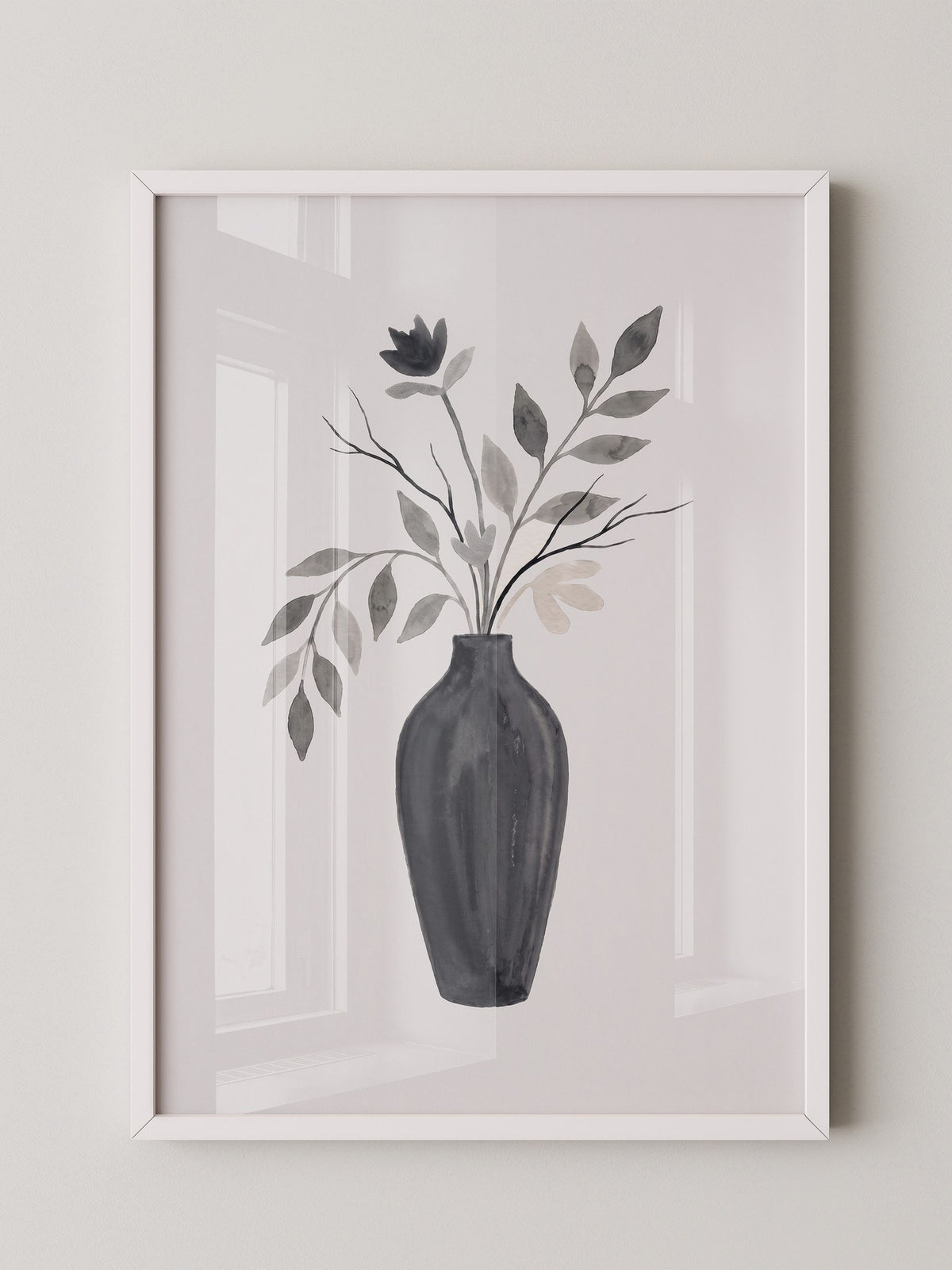 Blumenstrauß Schwarz Weiß
