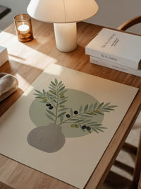 Olivenzweige Pastell Vase