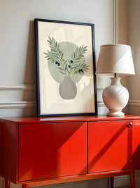 Olivenzweige Pastell Vase