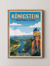 Königstein Festung Panoramablick