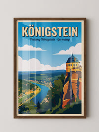 Königstein Festung Panoramablick