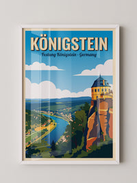 Königstein Festung Panoramablick