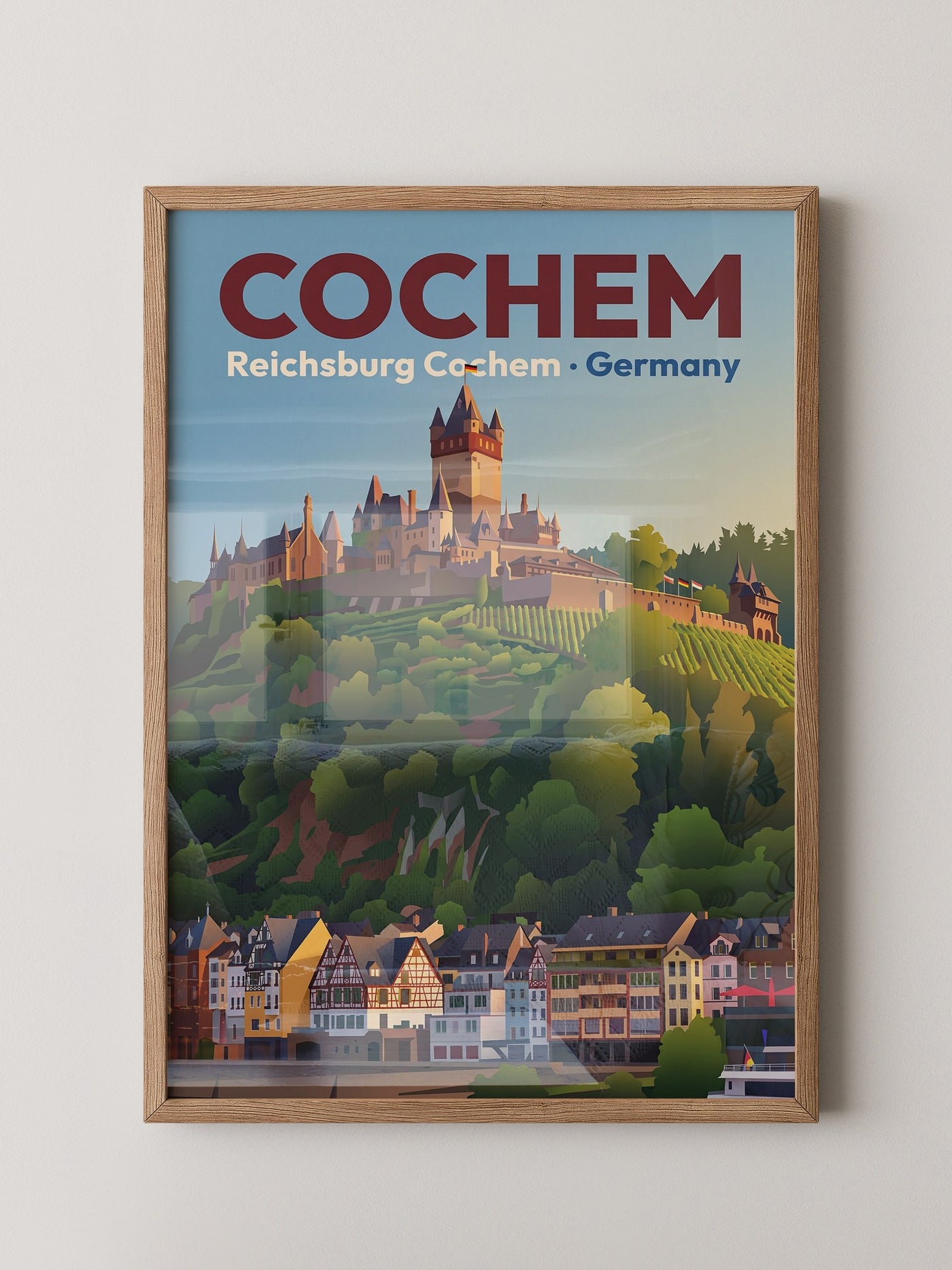 Cochem Burg nostalgische Farben