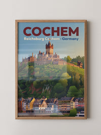 Cochem Burg nostalgische Farben