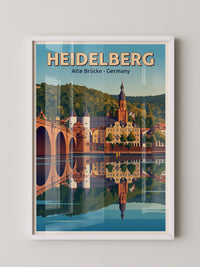 Heidelberg Brücke Spiegelung