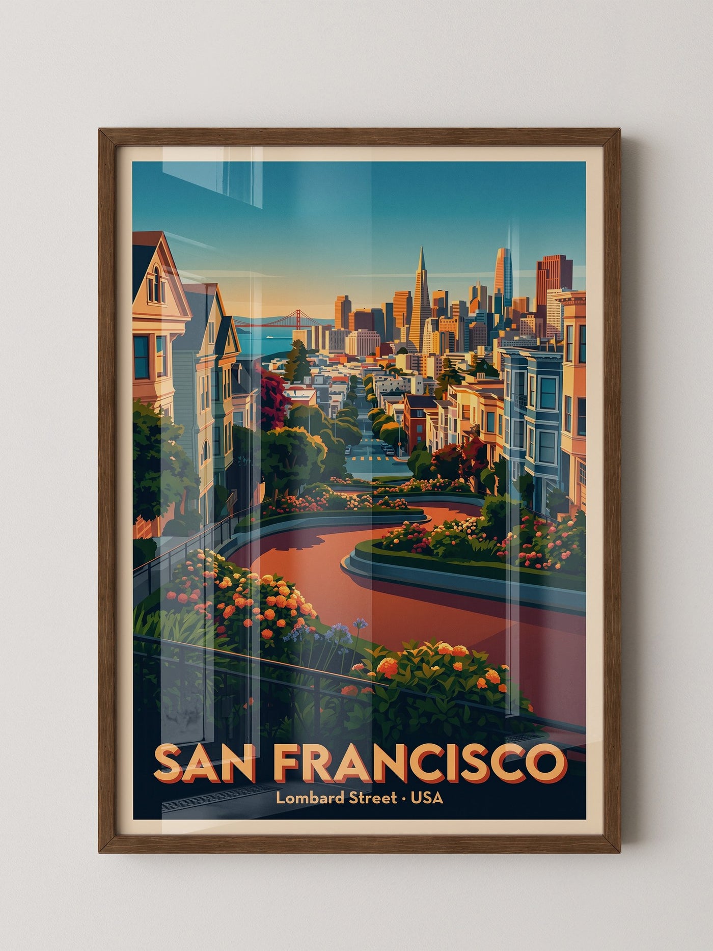 Lombard Street Abendlicht