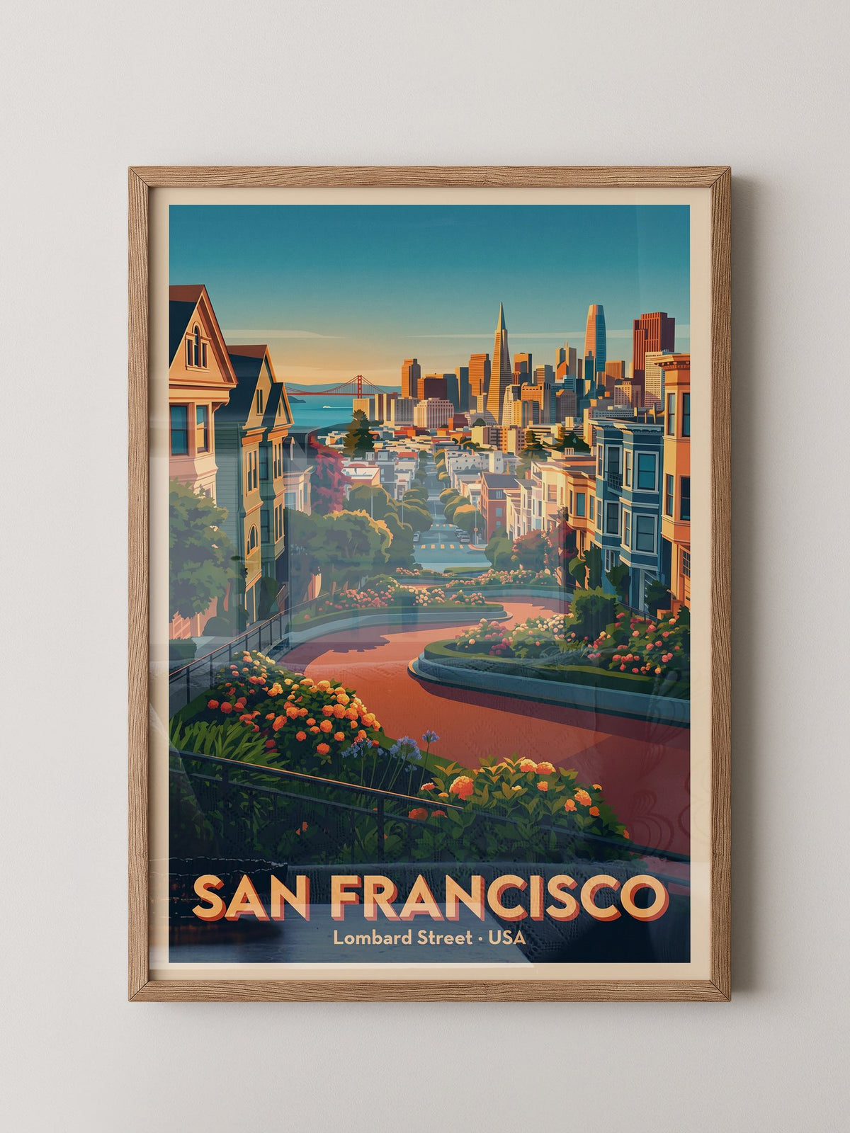 Lombard Street Abendlicht