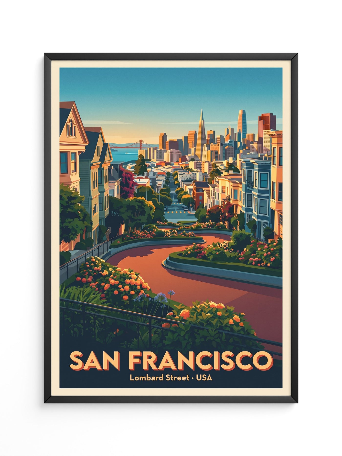 Lombard Street Abendlicht
