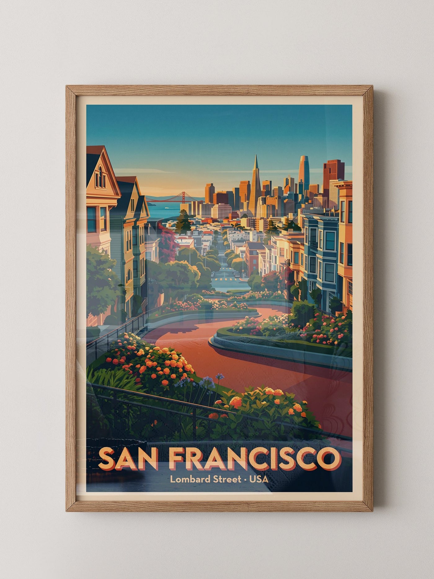 Lombard Street Abendlicht