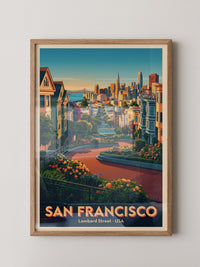 Lombard Street Abendlicht