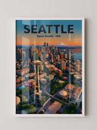 Space Needle Seattle Sonnenuntergang