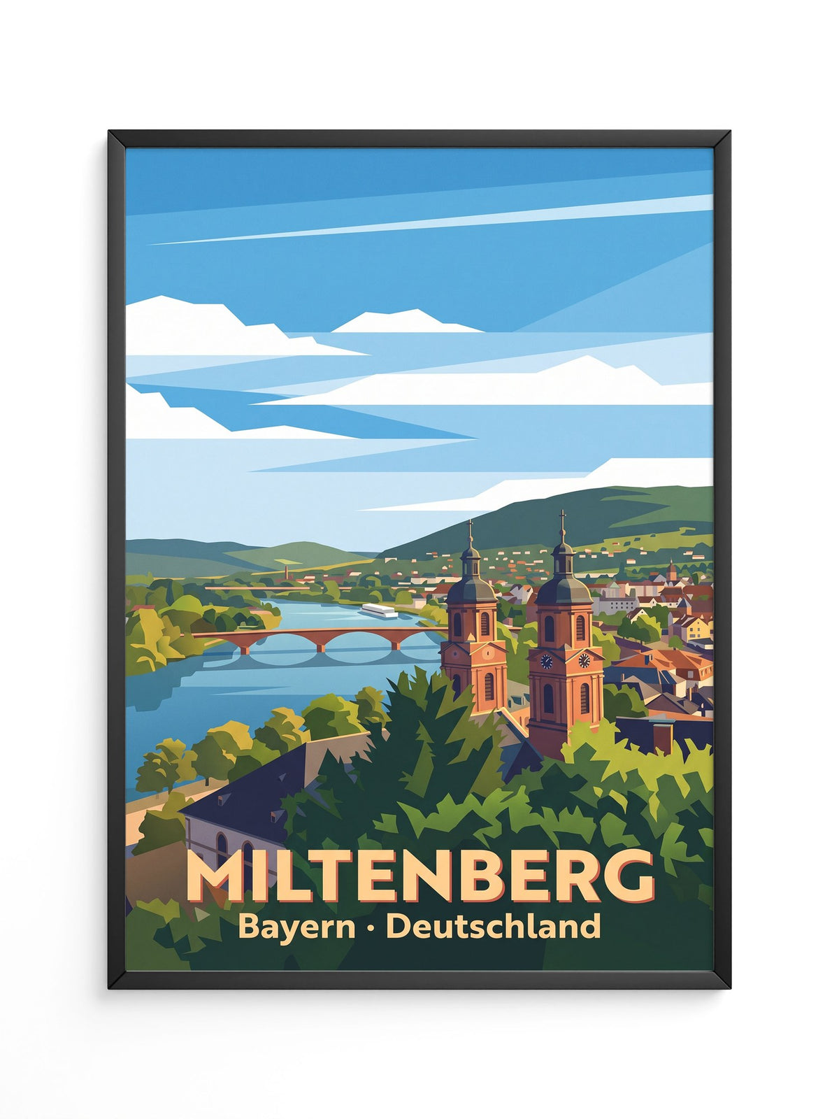 Miltenberg Kunstdruck Bayern