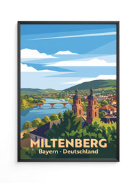 Miltenberg Kunstdruck Bayern
