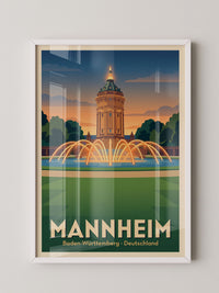 Mannheim Wasserturm Retro