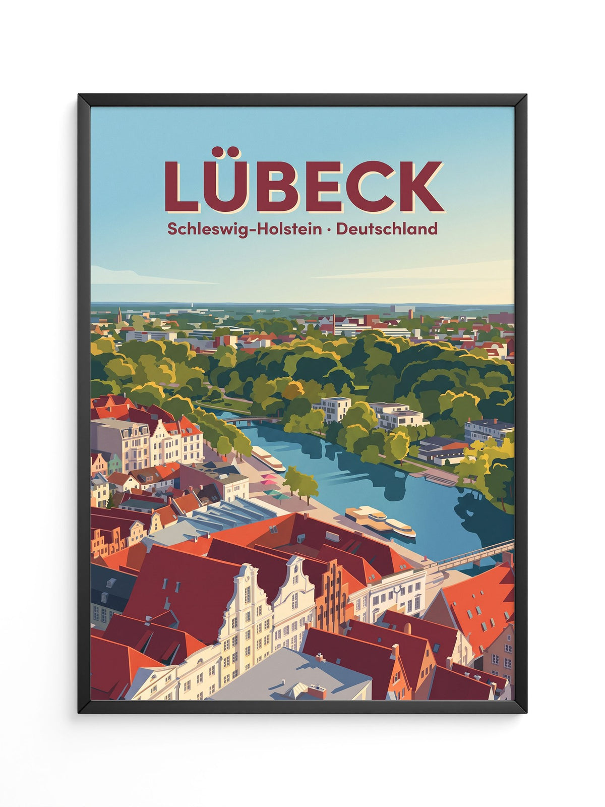 Lübeck Hansestadt Illustration