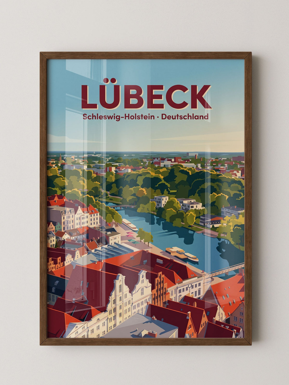 Lübeck Hansestadt Illustration