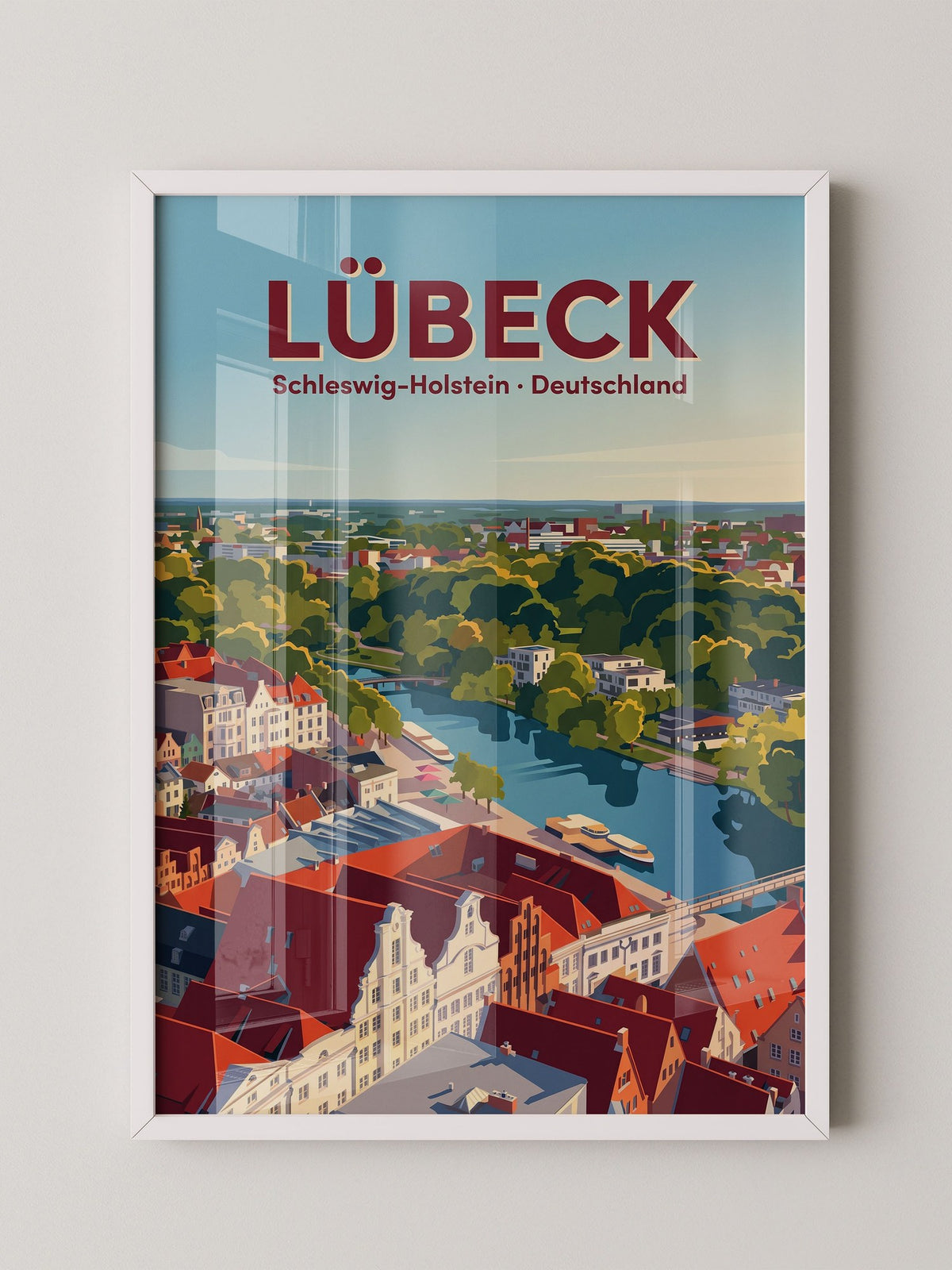 Lübeck Hansestadt Illustration