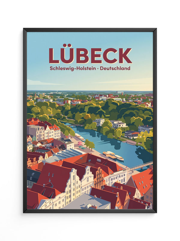 Lübeck Hansestadt Illustration